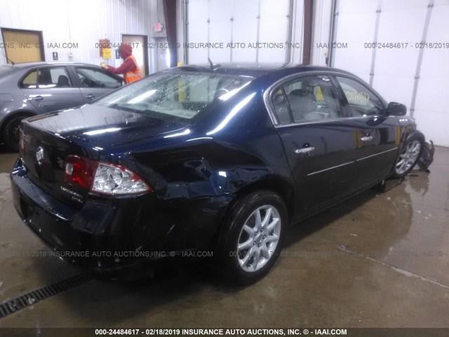 1G4HD57227U201263 - 2007 BUICK LUCERNE CXL BLUE photo 4