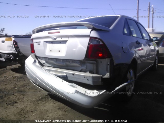 1FAHP34N87W246247 - 2007 FORD FOCUS ZX4/S/SE/SES SILVER photo 6