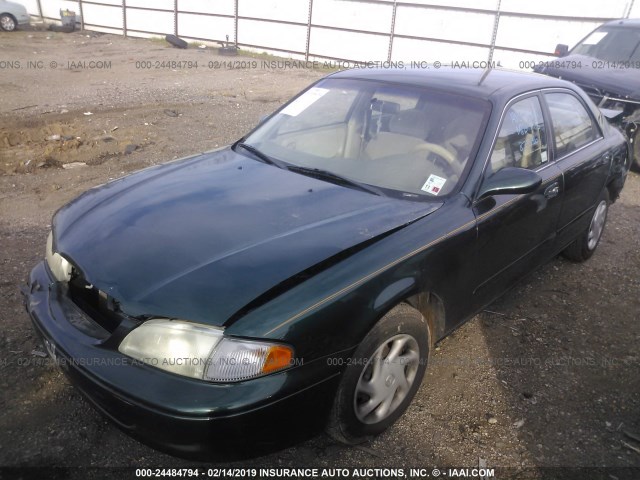 1YVGF22C6X5873596 - 1999 MAZDA 626 ES/LX GREEN photo 2