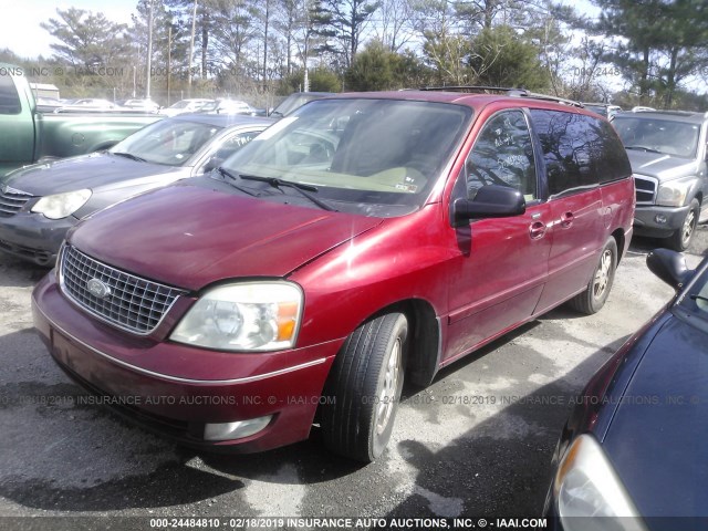 2FMZA52244BA99213 - 2004 FORD FREESTAR SEL RED photo 2