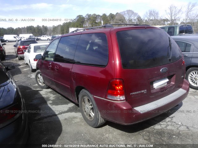 2FMZA52244BA99213 - 2004 FORD FREESTAR SEL RED photo 3