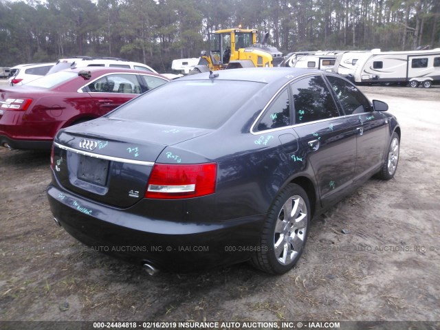 WAUDV74F88N170452 - 2008 AUDI A6 4.2 QUATTRO GRAY photo 4