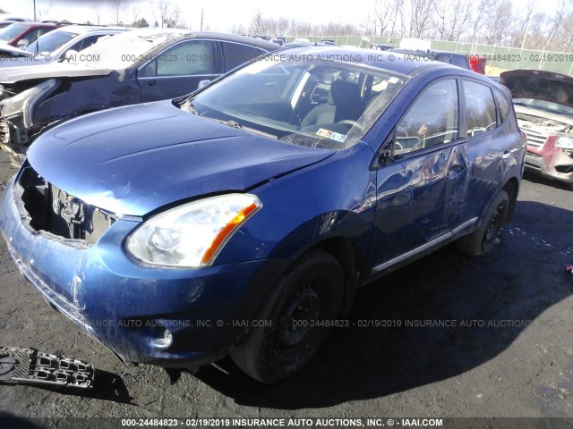 JN8AS5MV9BW267465 - 2011 NISSAN ROGUE S/SV/KROM BLUE photo 2