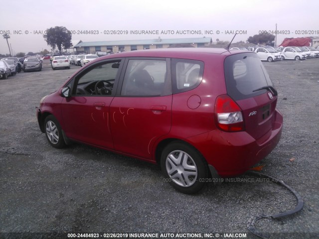 JHMGD38408S022042 - 2008 HONDA FIT RED photo 3