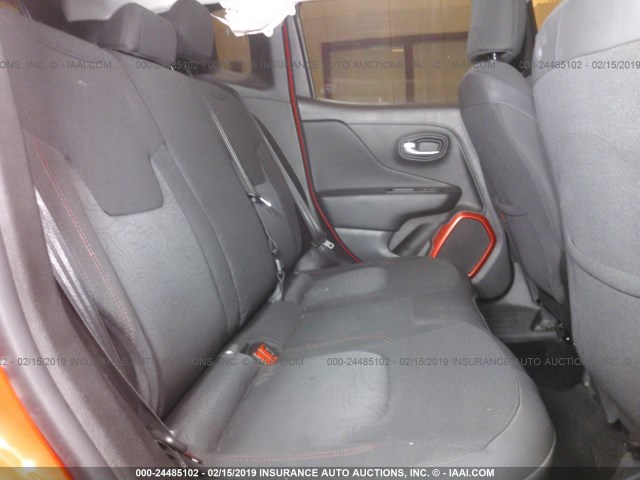 ZACCJBCT0FPB64815 - 2015 JEEP RENEGADE TRAILHAWK RED photo 8