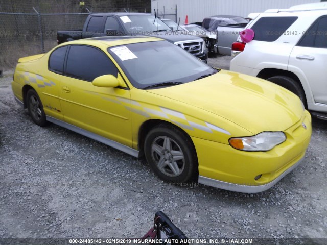 2G1WX15K029320202 - 2002 CHEVROLET MONTE CARLO  YELLOW photo 1