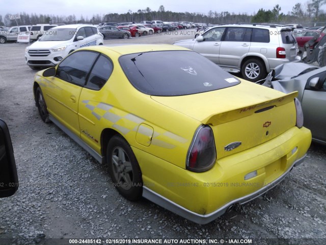 2G1WX15K029320202 - 2002 CHEVROLET MONTE CARLO  YELLOW photo 3