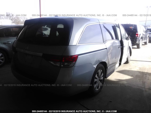 5FNRL5H65GB116410 - 2016 HONDA ODYSSEY EXL SILVER photo 4