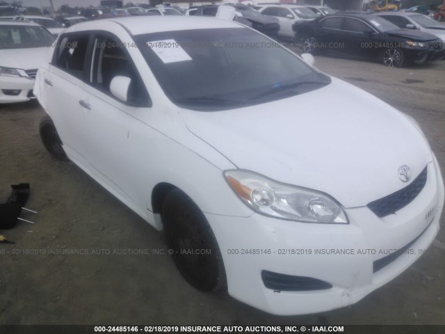 2T1KU40E79C073711 - 2009 TOYOTA COROLLA MATRIX  WHITE photo 1