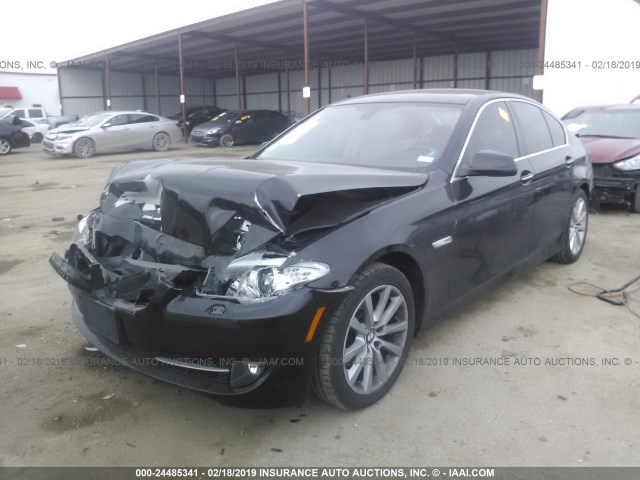 WBAXH5C54DD108225 - 2013 BMW 528 XI BLACK photo 2