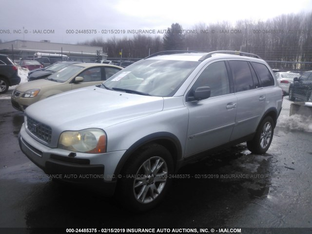 YV1CZ852251206136 - 2005 VOLVO XC90 V8 SILVER photo 2