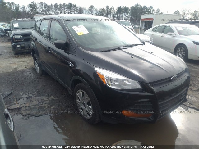 1FMCU0F76EUD35992 - 2014 FORD ESCAPE S BLACK photo 1