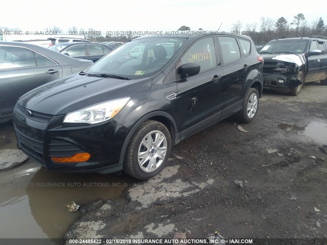 1FMCU0F76EUD35992 - 2014 FORD ESCAPE S BLACK photo 2