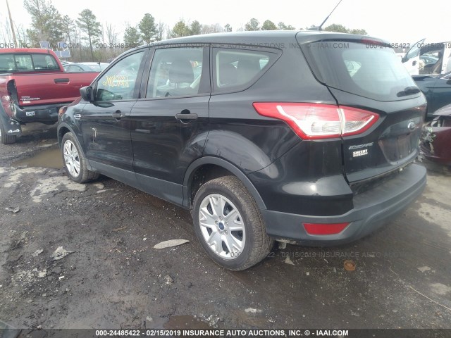 1FMCU0F76EUD35992 - 2014 FORD ESCAPE S BLACK photo 3