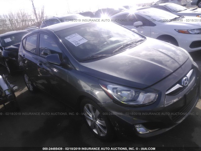 KMHCU5AE2CU013477 - 2012 HYUNDAI ACCENT GLS/GS/SE GRAY photo 1