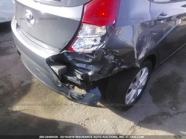 KMHCU5AE2CU013477 - 2012 HYUNDAI ACCENT GLS/GS/SE GRAY photo 6