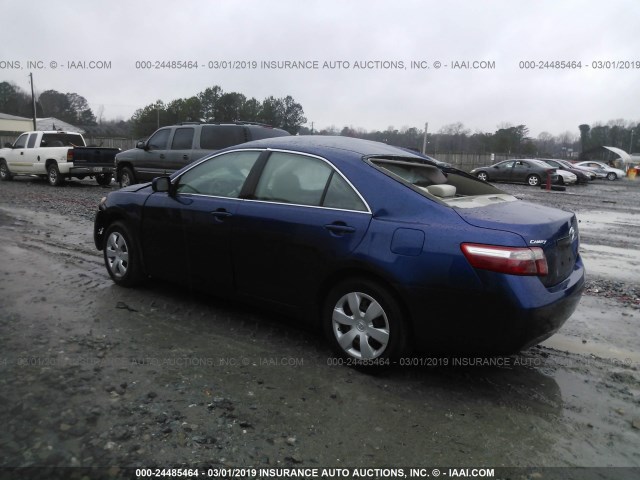 4T1BE46K59U326243 - 2009 TOYOTA CAMRY SE/LE/XLE BLUE photo 3