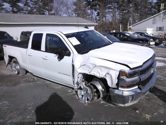 1GCVKREC2JZ194020 - 2018 CHEVROLET SILVERADO K1500 LT WHITE photo 1