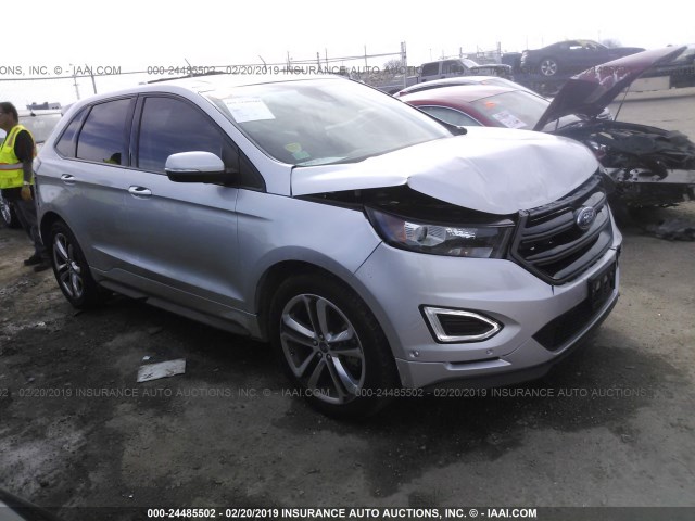 2FMTK3AP5FBB41993 - 2015 FORD EDGE SPORT SILVER photo 1