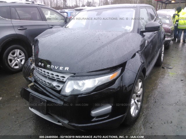 SALVN2BG1FH020449 - 2015 LAND ROVER RANGE ROVER EVOQUE PURE BLACK photo 2