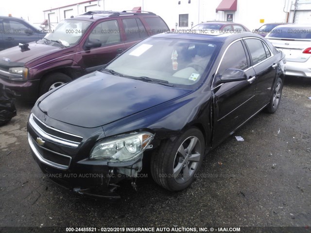 1G1ZC5E06CF179949 - 2012 CHEVROLET MALIBU 1LT შავი ფოტო 2
