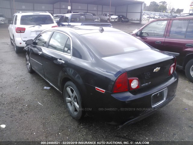 1G1ZC5E06CF179949 - 2012 CHEVROLET MALIBU 1LT შავი ფოტო 3