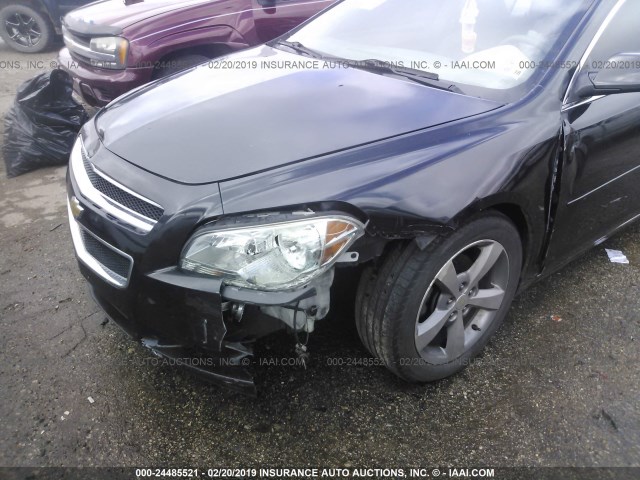 1G1ZC5E06CF179949 - 2012 CHEVROLET MALIBU 1LT შავი ფოტო 6