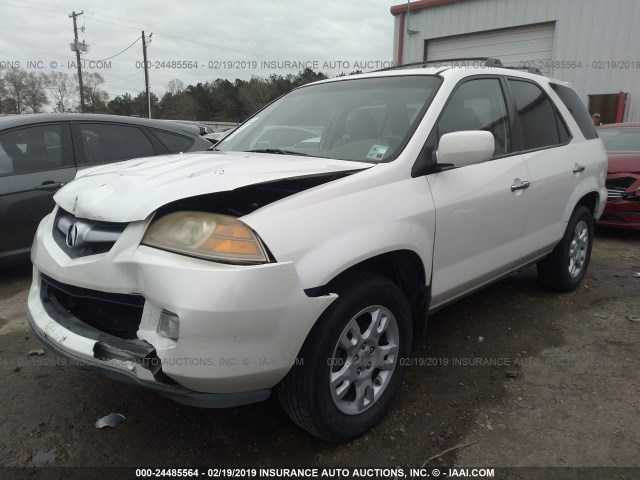 2HNYD186X4H555538 - 2004 ACURA MDX TOURING WHITE photo 2