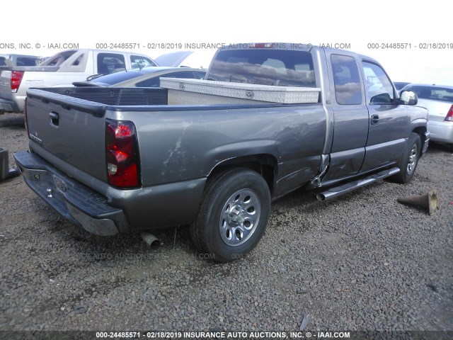 1GCEC19X66Z265836 - 2006 CHEVROLET SILVERADO C1500 GRAY photo 4