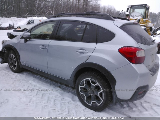 JF2GPAPCXF8282790 - 2015 SUBARU XV CROSSTREK 2.0 LIMITED GRAY photo 3