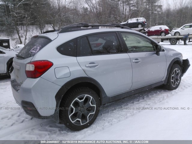 JF2GPAPCXF8282790 - 2015 SUBARU XV CROSSTREK 2.0 LIMITED GRAY photo 4