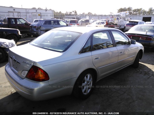 4T1BF28B01U145554 - 2001 TOYOTA AVALON XL/XLS SILVER photo 4