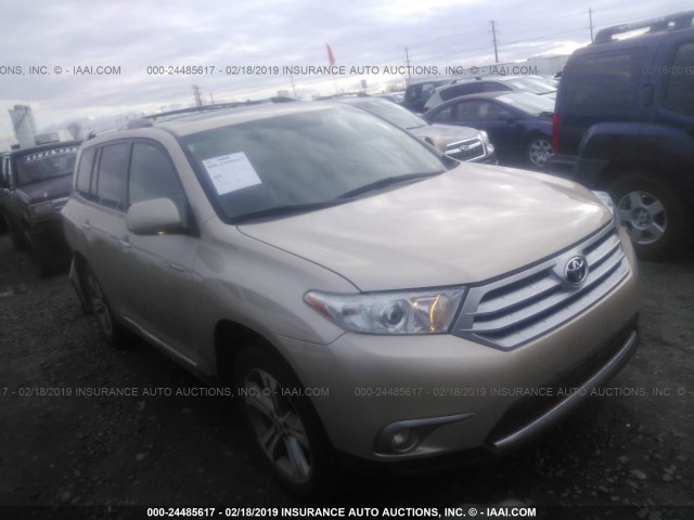 5TDDK3EH0BS086003 - 2011 TOYOTA HIGHLANDER LIMITED GOLD photo 1