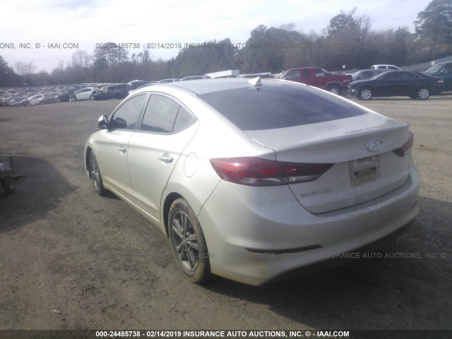 5NPD84LF6HH036517 - 2017 HYUNDAI ELANTRA SE/VALUE/LIMITED GRAY photo 3