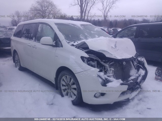 5TDDZ3DC9HS151750 - 2017 TOYOTA SIENNA XLE/LIMITED WHITE photo 1