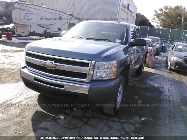 3GCEK23M99G137800 - 2009 CHEVROLET SILVERADO K1500 LT BLUE photo 2