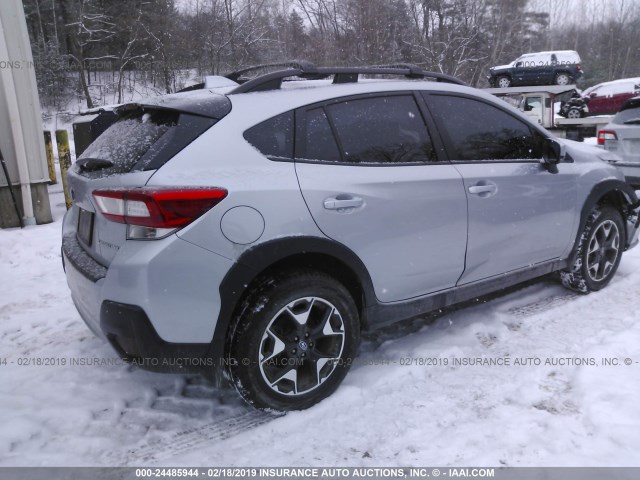 JF2GTACC5K9226102 - 2019 SUBARU CROSSTREK PREMIUM SILVER photo 4