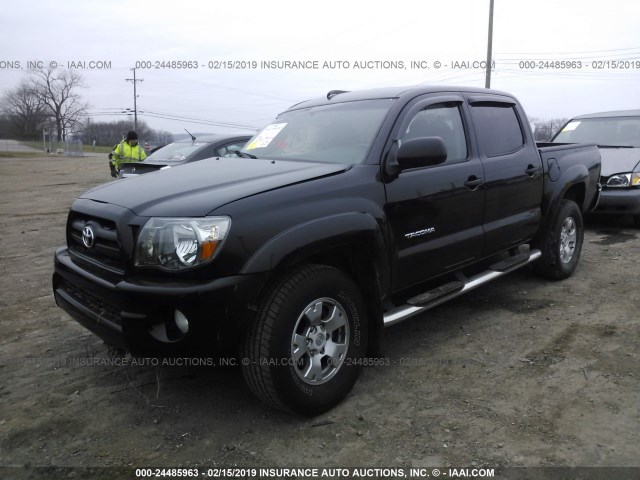 3TMJU4GN5BM112116 - 2011 TOYOTA TACOMA DOUBLE CAB PRERUNNER BLACK photo 2