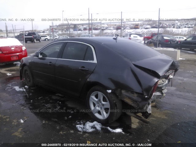 1G1ZB5EB8AF309439 - 2010 CHEVROLET MALIBU LS GRAY photo 3