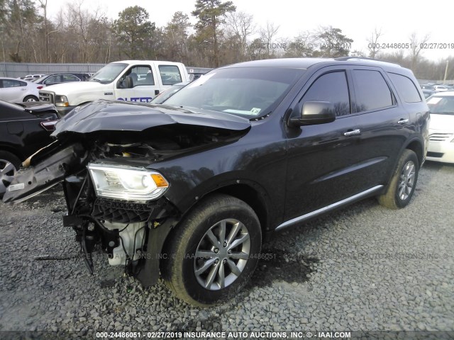 1C4RDJAG6GC347242 - 2016 DODGE DURANGO SXT GRAY photo 2