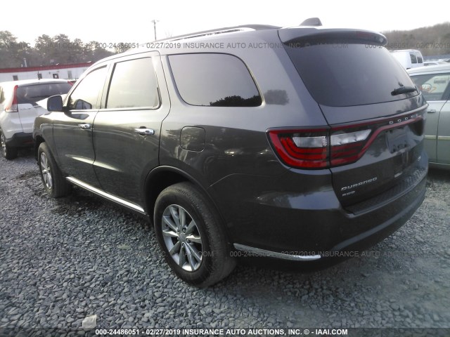 1C4RDJAG6GC347242 - 2016 DODGE DURANGO SXT GRAY photo 3