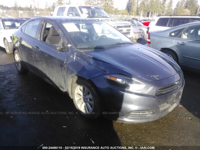 1C3CDFBB2ED724487 - 2014 DODGE DART SXT GRAY photo 1