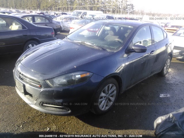 1C3CDFBB2ED724487 - 2014 DODGE DART SXT GRAY photo 2