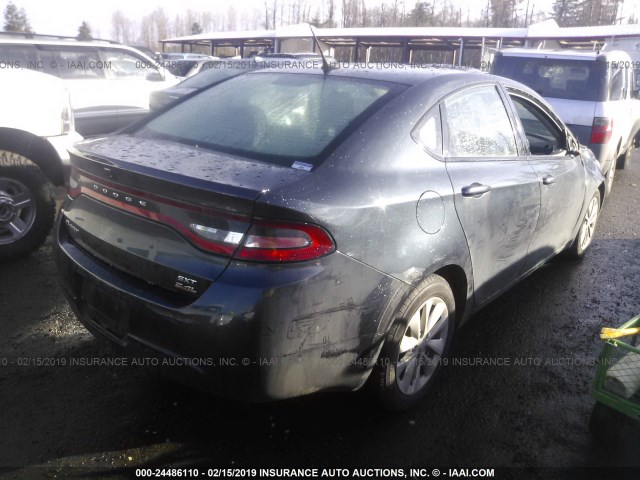 1C3CDFBB2ED724487 - 2014 DODGE DART SXT GRAY photo 4