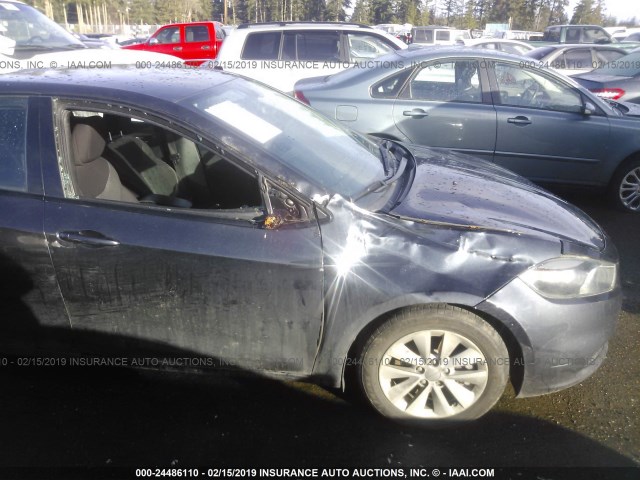 1C3CDFBB2ED724487 - 2014 DODGE DART SXT GRAY photo 6