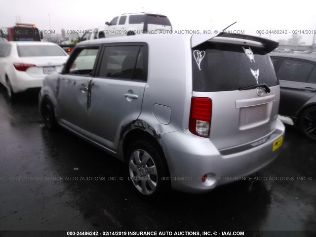 JTLZE4FE6CJ005676 - 2012 TOYOTA SCION XB GRAY photo 3
