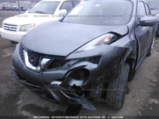 JN8AF5MVXGT656497 - 2016 NISSAN JUKE S/SV/SL/NISMO GRAY photo 6