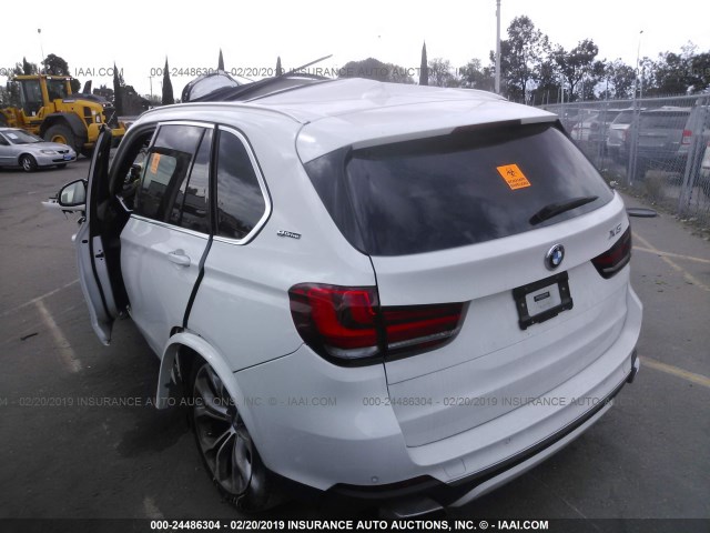 5UXKT0C54J0W00432 - 2018 BMW X5 XDR40E WHITE photo 3