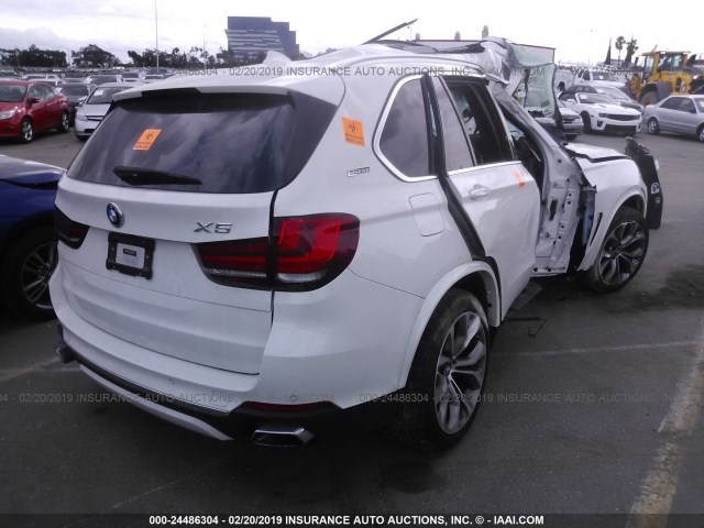 5UXKT0C54J0W00432 - 2018 BMW X5 XDR40E WHITE photo 4