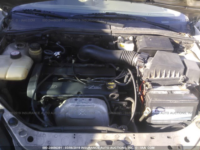 1FAFP34341W349159 - 2001 FORD FOCUS SE/SE SPORT GOLD photo 10